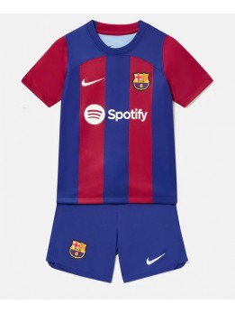 Barcelona Dječji Domaci Dres kompleti 2023-24 Kratak Rukavima (+ kratke hlače)